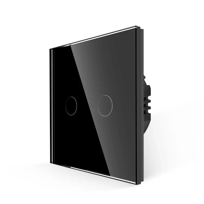 Bingoelec Black Sockets And Switches With Crystal Glass Panel Home Improvement