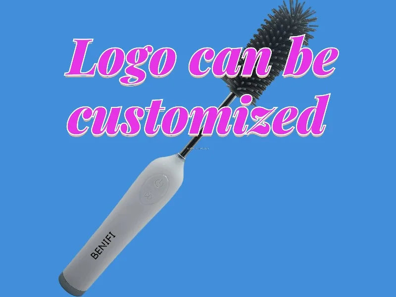 Household Cordless Power Rotating Spin Scrubber  Bottle Brush , Electric Cleaning Brush With 3 Replaceable Brush Heads