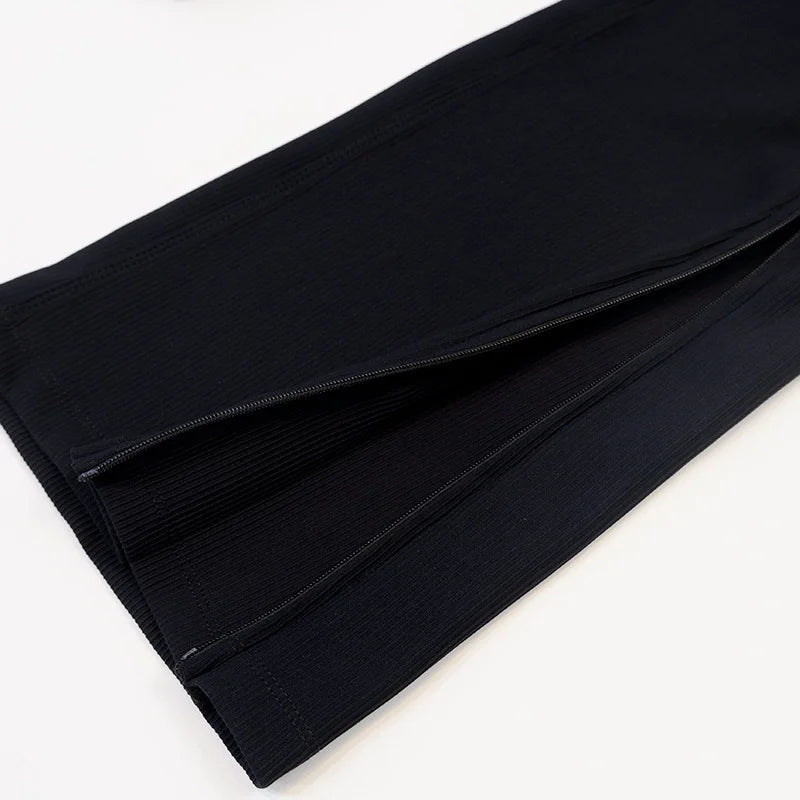 Yoga Pants for Women, High-Waisted, Ribbed, Flared, Comfortable