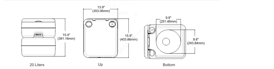 Portable Toilet for Mobile Use Camping Boating  Caravans Cabins  Medical Children  Home Emergency Portable Toilet