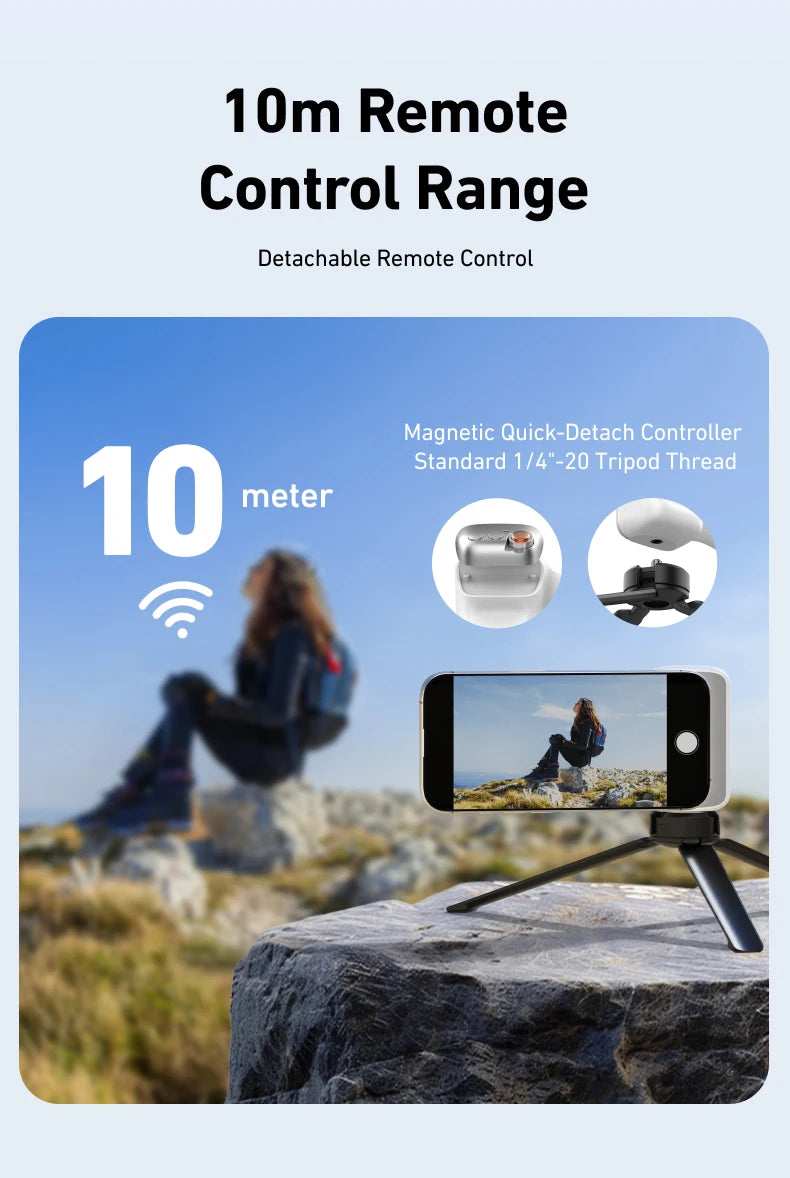 TELESIN Phone Camera Shoot Hand Grip Magnetic Smart Phone Holder Shooting Aid Remote Control Handle