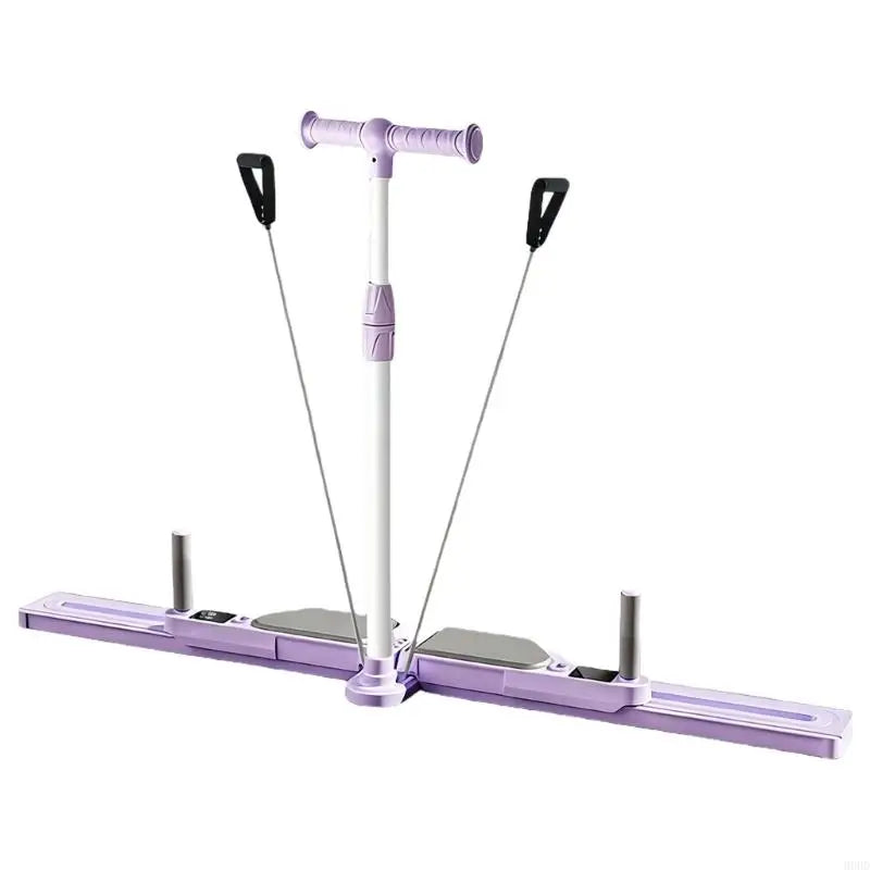 Leg Exercise Machine Foldable Ski Trainer Adjustable Multifunction Pelvic & Hip Strengthener Fitness Equipment 69HD