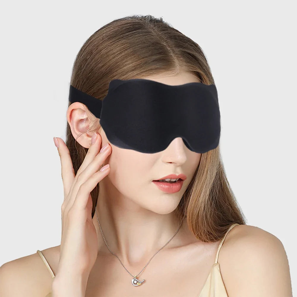 3D Sleeping Mask Block Out Light Soft Padded Sleep Mask