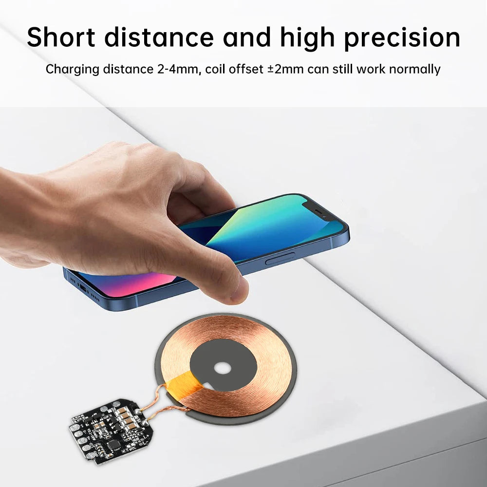 15W Wireless Charging Module Transmitter PCBA Wireless Charger Motherboard Magnetic Wireless Charging Motherboard + Coil