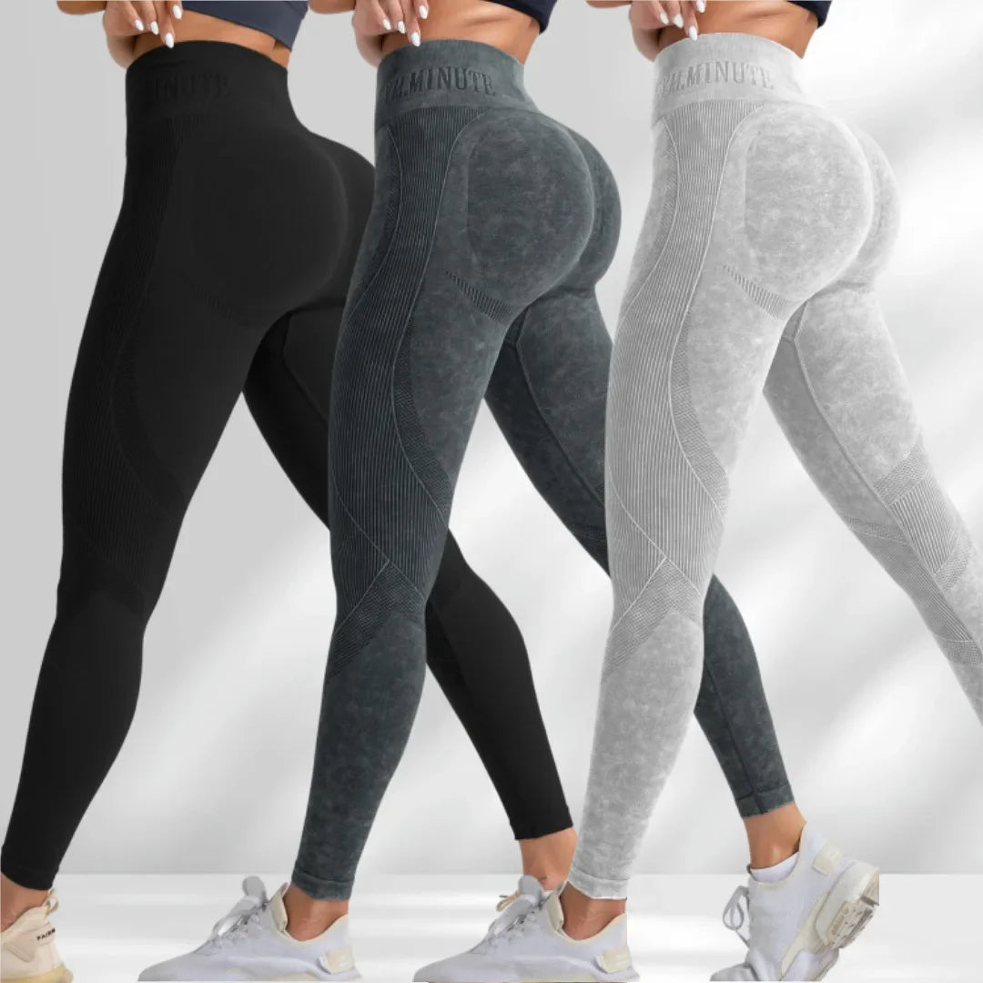 Women Seamless Gym High Waist Yoga Pants Hip Lifting Outdoor Sports Tight Waist