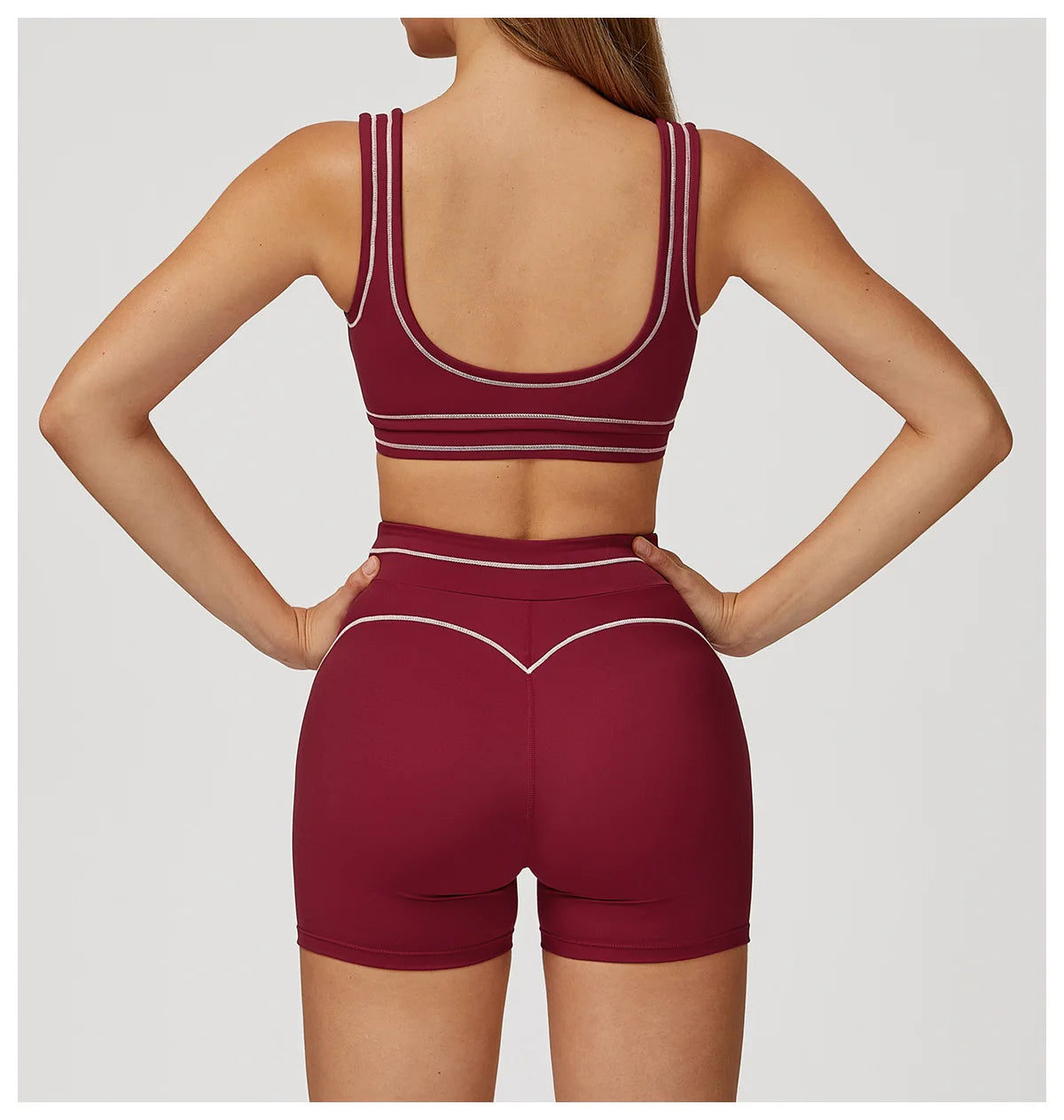 Yoga Set 2 Pieces Women Tracksuit Workout Outfits Fitness Sportswear Gym Clothes High Waist Leggings Sports Bra