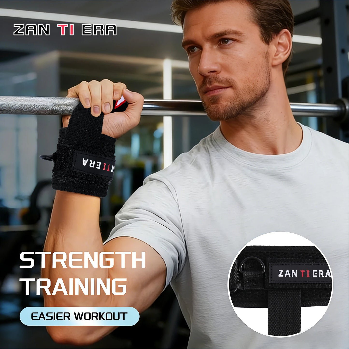 2pcs New 3-in-1 fitness aid combines a support belt, ankle strap, and wristband—a must-have for fitness training. The 3-in-1 des