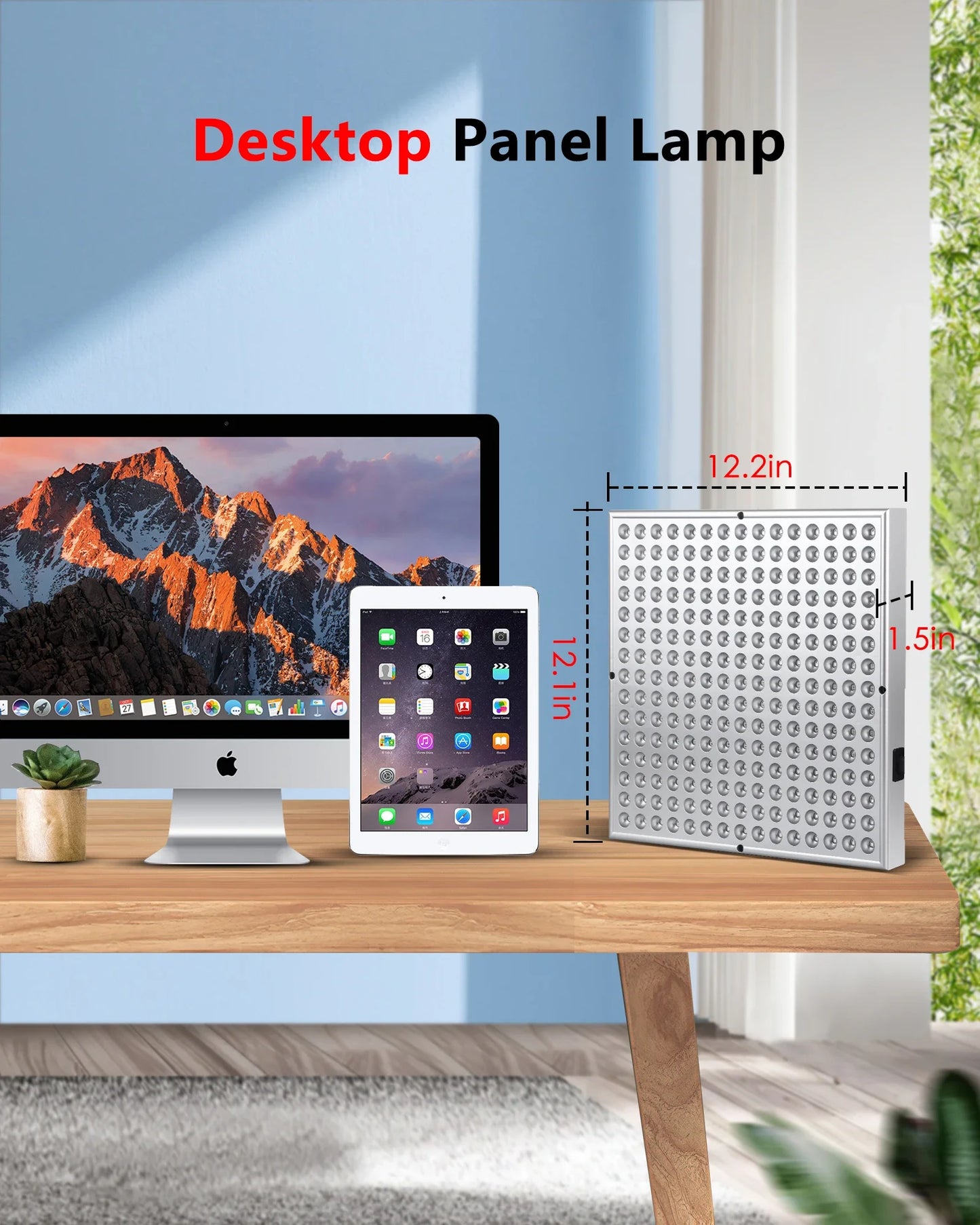 LED Red Light Therapy Panel Lamp for Facial Anti Aging Skin Care Beauty