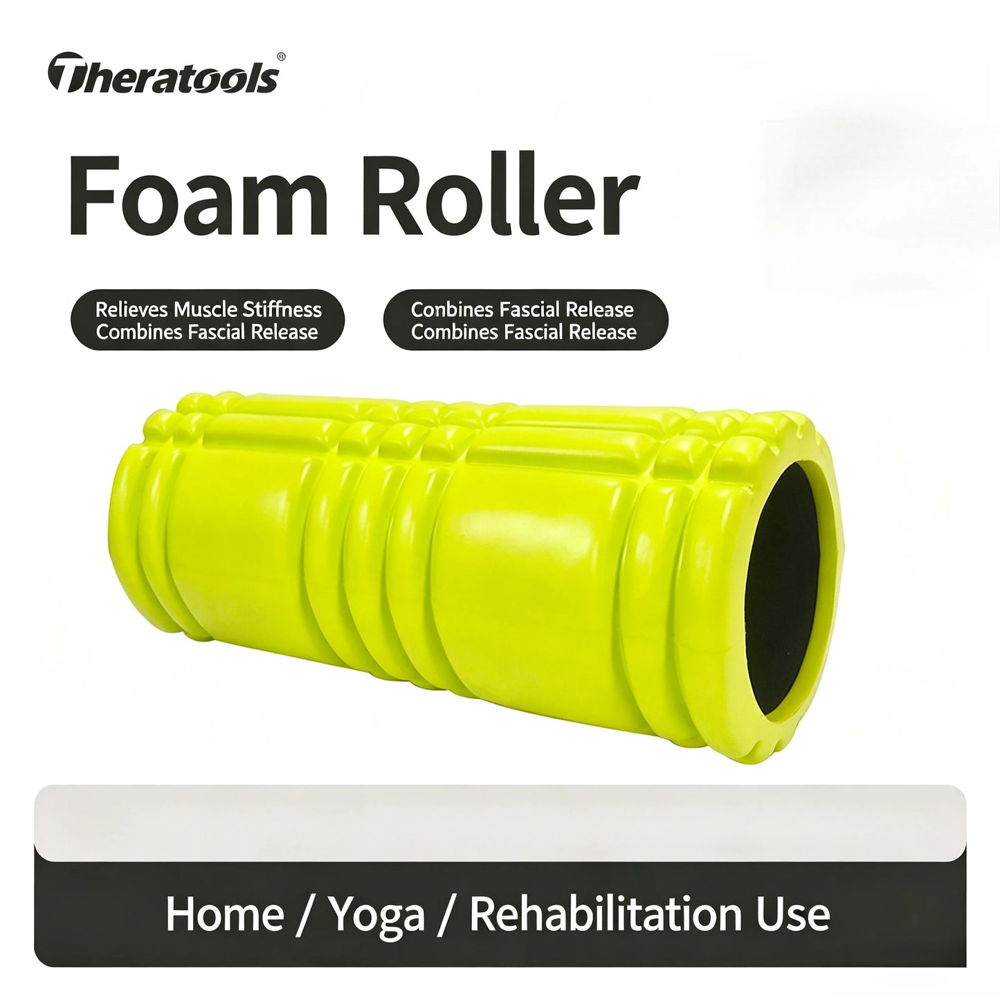 Yoga Column Foam Fitness Pilates Back Muscle Massage Roller Gym Home Myofascial Release The Grid Body Relaxation
