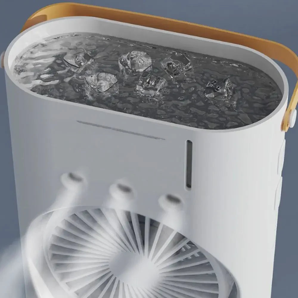 Household 3 In 1 Air Conditioner Dual-Head Portable Humidifier Adjustable Wind Speed Desktop Cooling Fan Air Cooler Bedroom