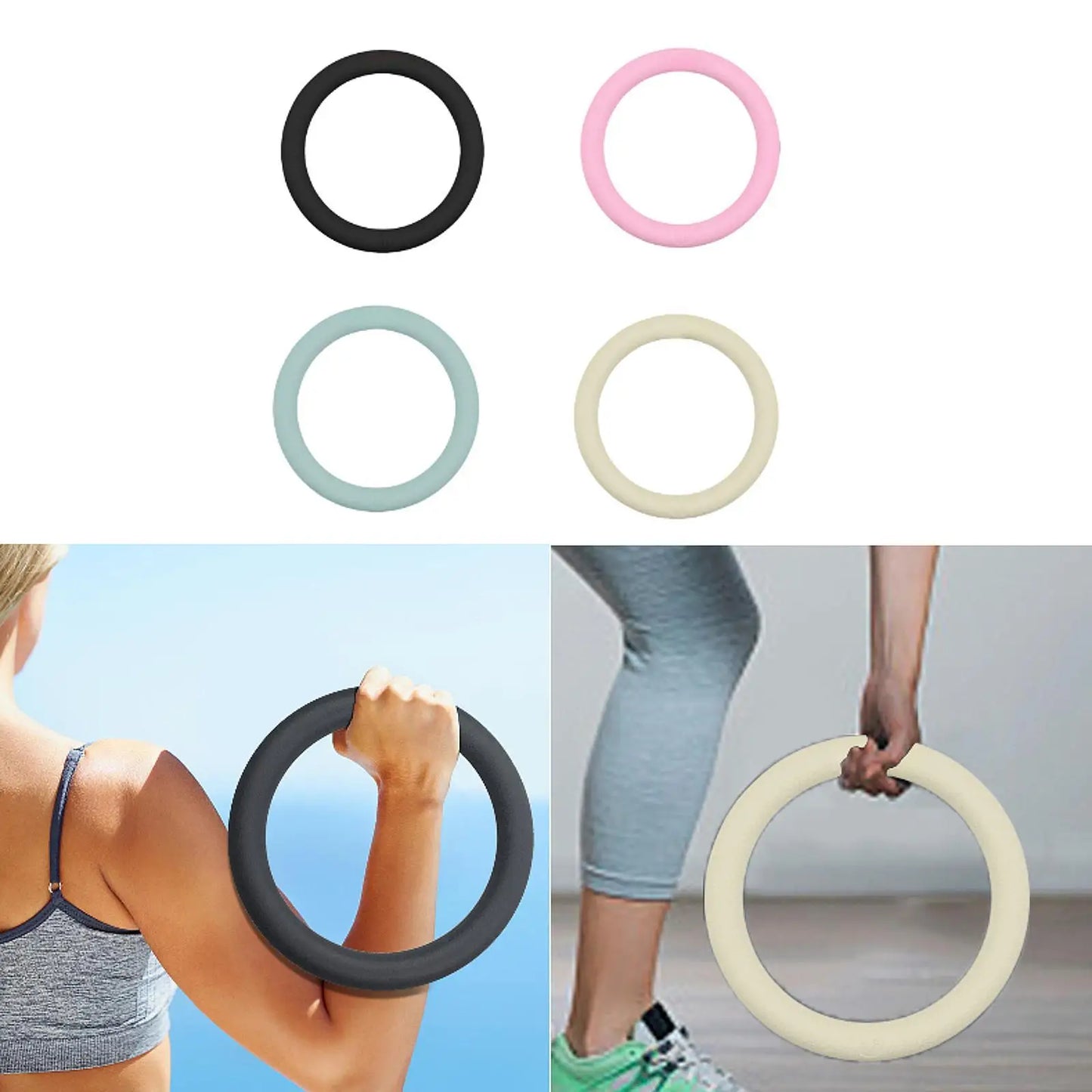 Weight Ring Workout Equipment Kettlebell Portable Practice Non Slip 5lb for Pilates Strength Training Yoga Exercise Home Fitness