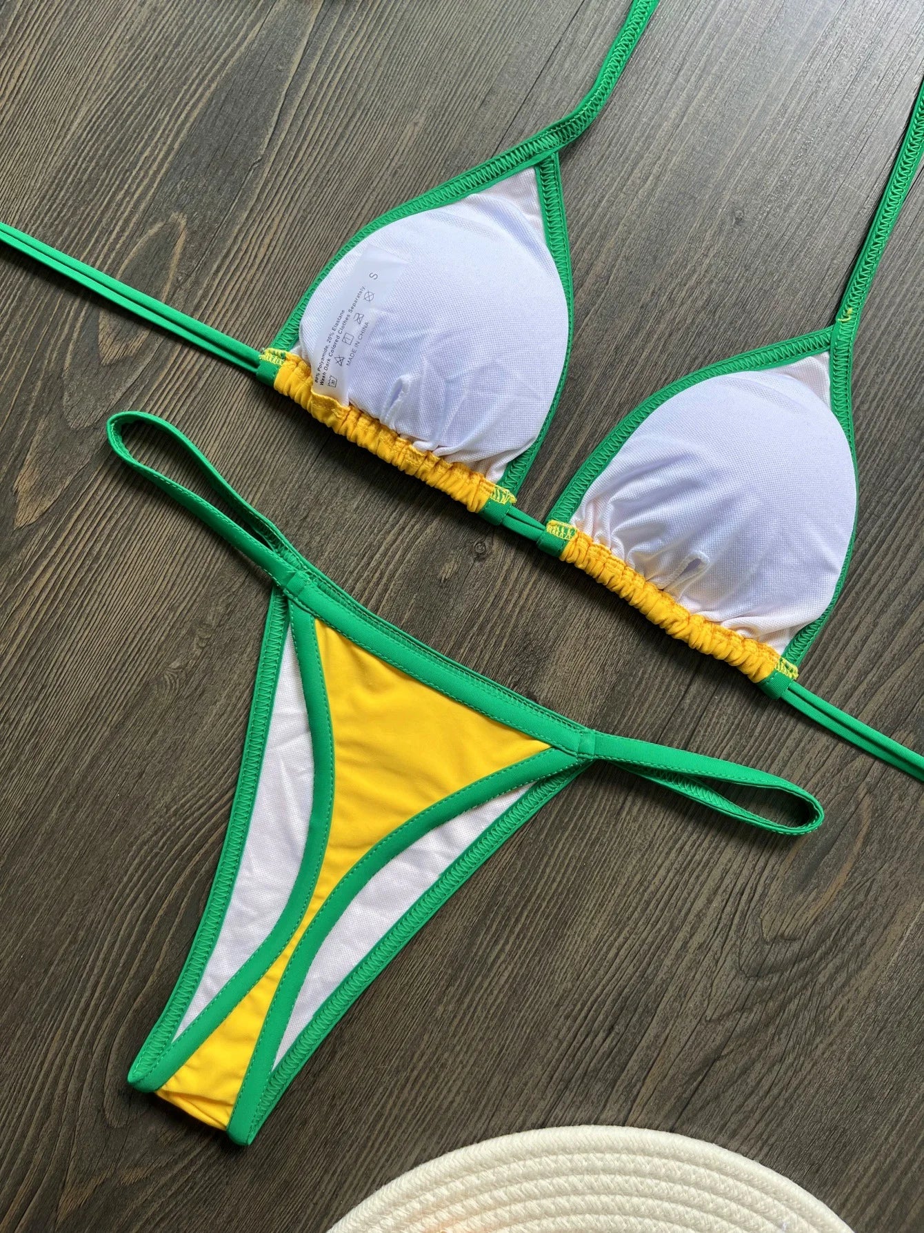 G-string Thong Brazilian Bikini 2026 Women Swimwear Female Swimsuit Two-piece Bikini set Bather Brazil Flag Bathing Suit