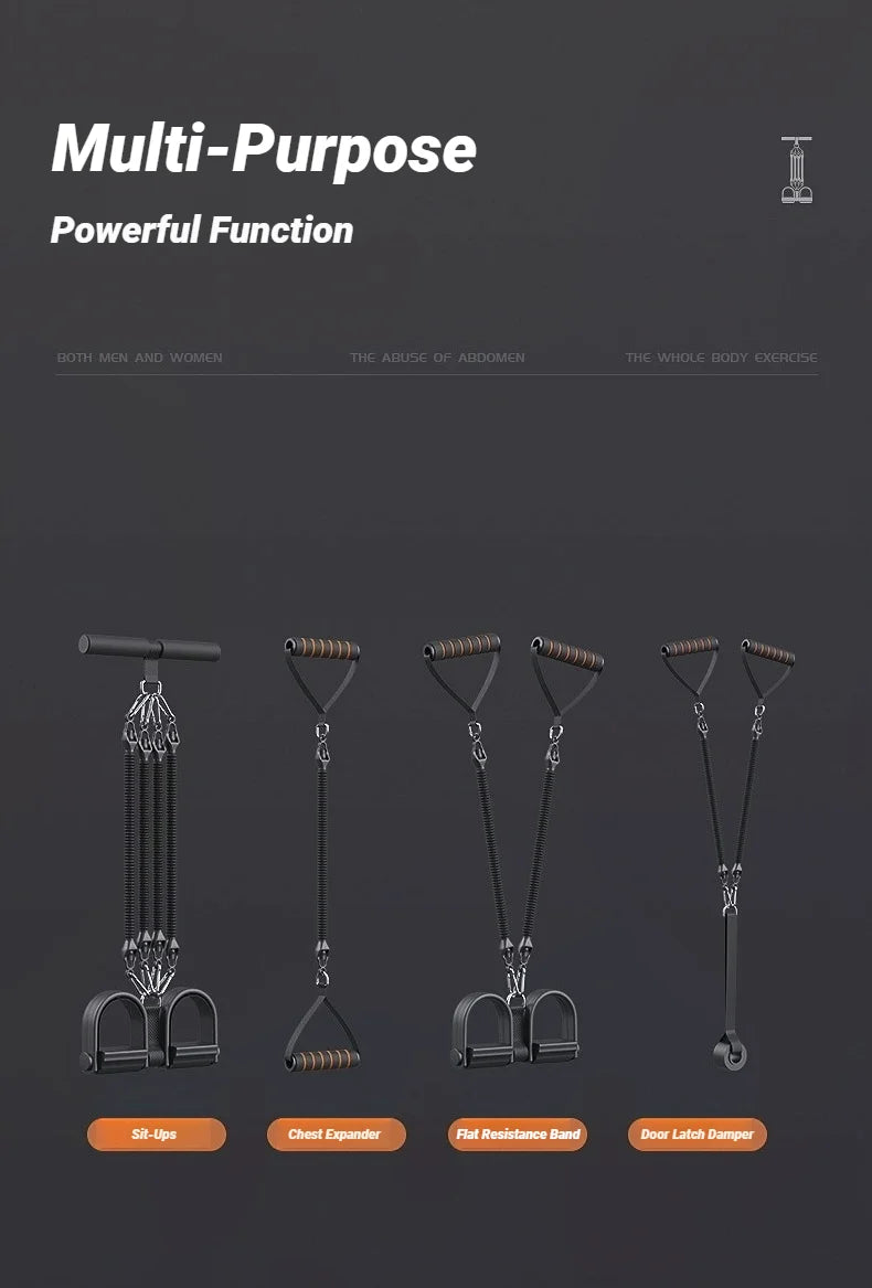 Multifunctional Men's Fitness Pedal Tensioner Home Workout Equipment for Back Abdomen Muscle Training Pull