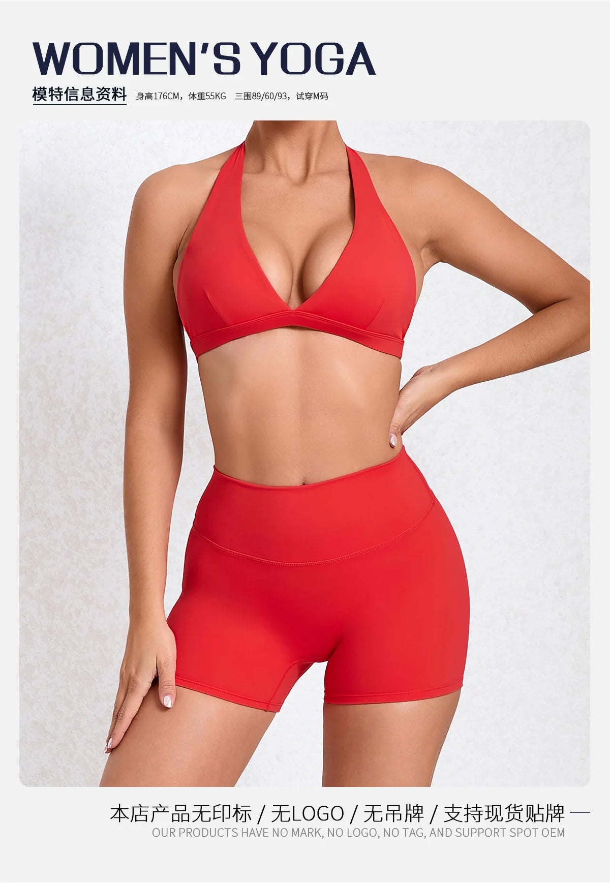 Workout Set for Women Quick Dry Yoga Outfit Seamless Sports Bra High Waist Gym Leggings with Pockets Running Fitness