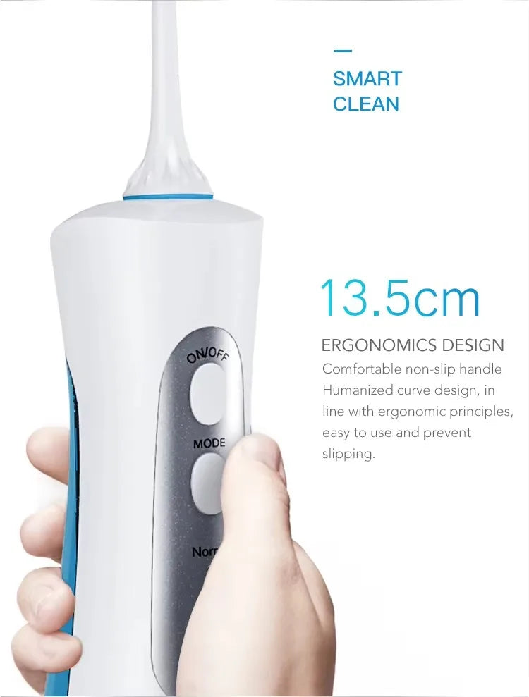 Cordless Teeth cleaning Water Dental Flosser Travel Oral Irrigator USB Rechargeable IPX7 Mouth Washing Machine Tooth Cleaner