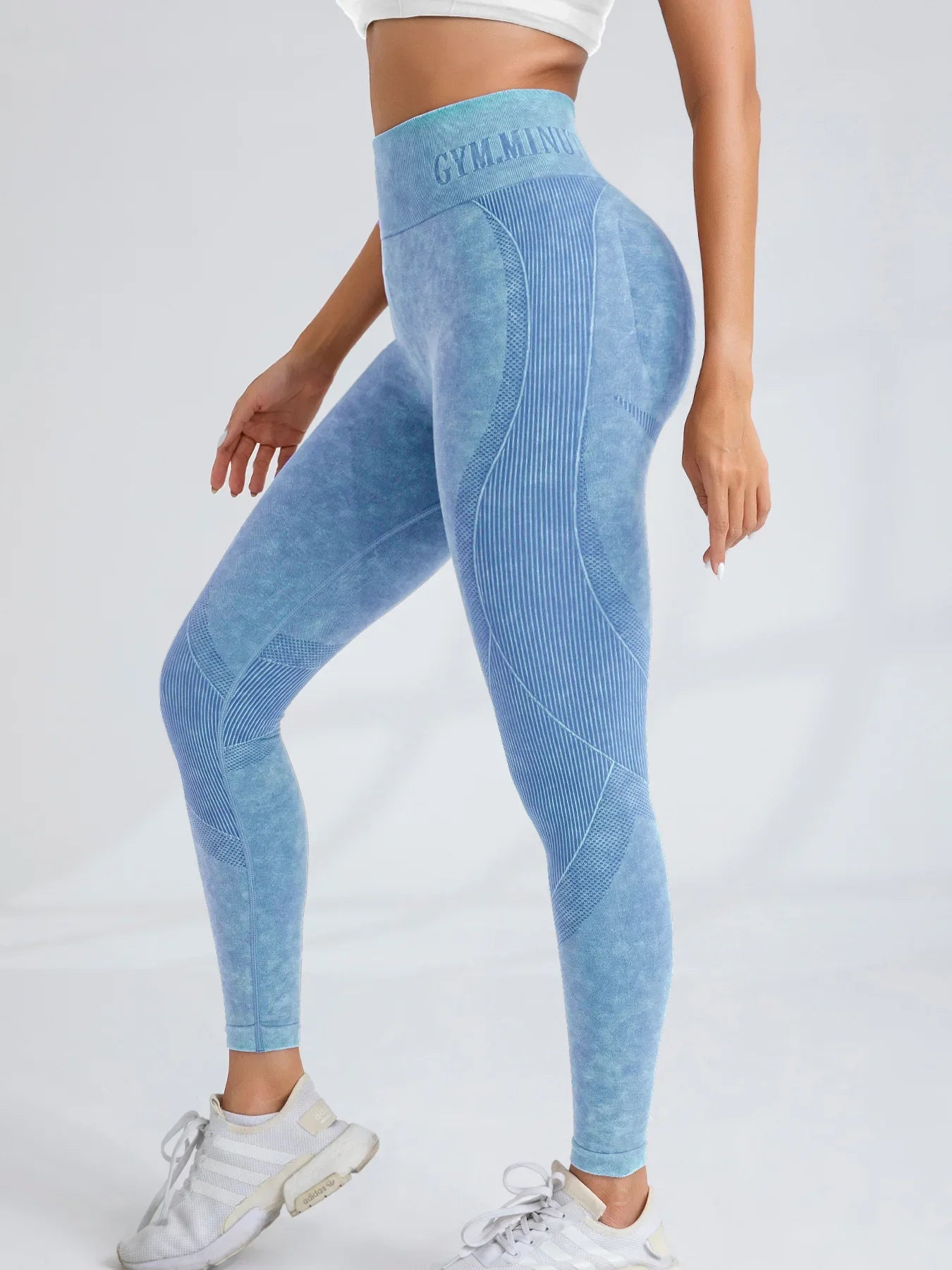 Women Seamless Gym High Waist Yoga Pants Hip Lifting Outdoor Sports Tight Waist