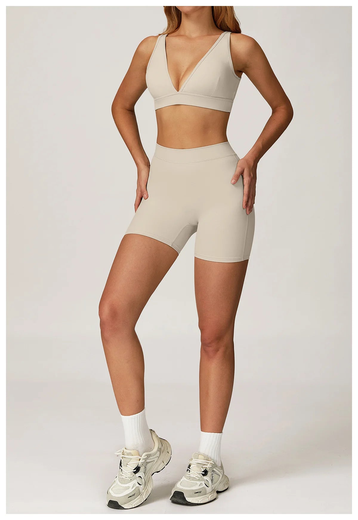 Yoga Set 2 Pieces Gym Clothes Yoga Outfits For Women Tracksuits Workout Long Sleeved Fitness Set Sport Bra Crop Top Gym Leggings