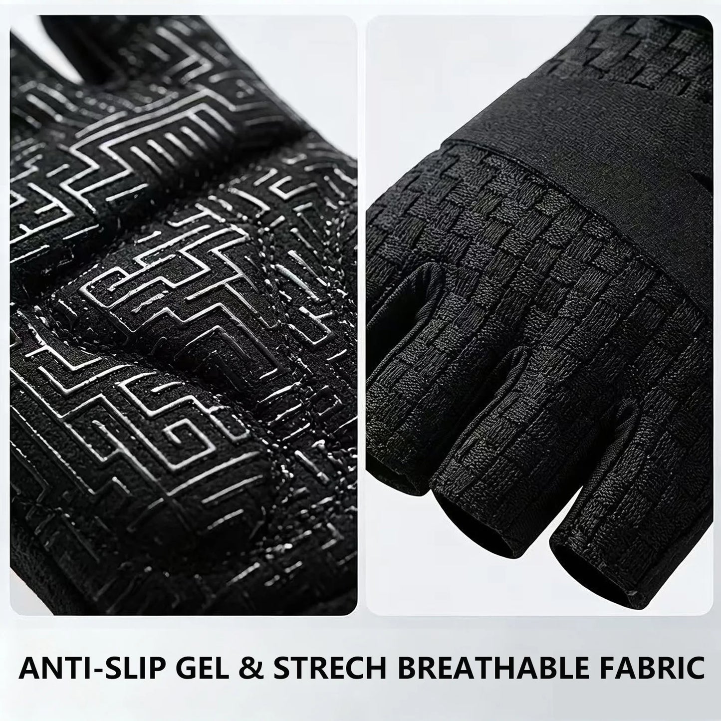 Gym Gloves for Men Sports Multi-use Breathable Gel Weight Lifting Gloves for Pull-ups,Training,Fitness,Road Bike Outdoor Cycling