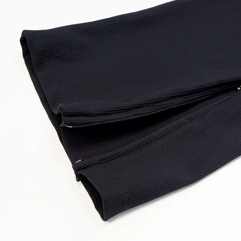Yoga Pants for Women, High-Waisted, Ribbed, Flared, Comfortable