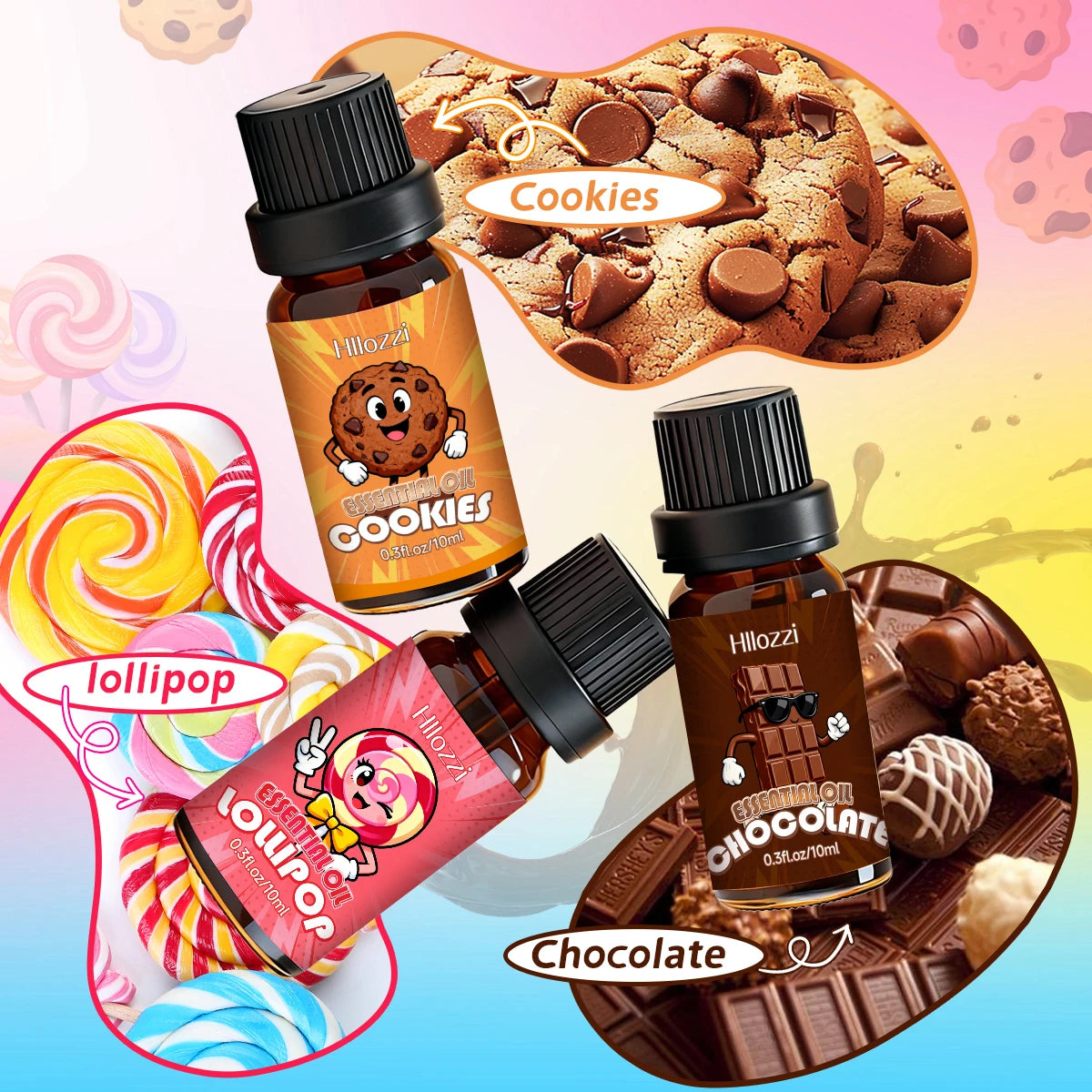 Food essential oil set, with a variety of scents, suitable for all occasions and also makes a great gift.