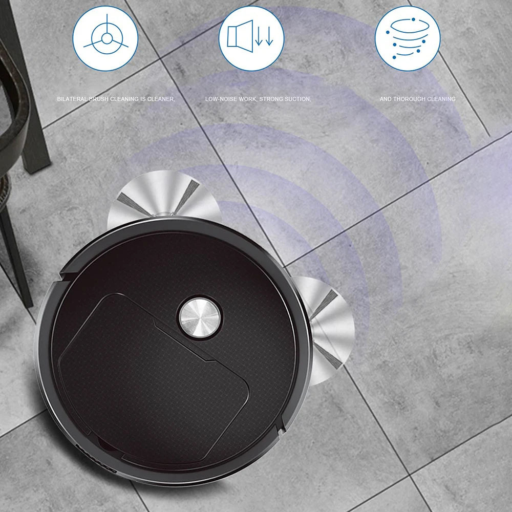 NEW 3 In 1 Smart Sweeping Robot Home Mini Sweeper Sweeping,Vacuuming Wireless Vacuum