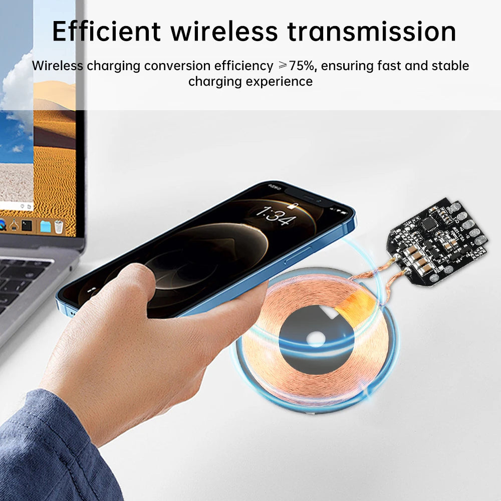 15W Wireless Charging Module Transmitter PCBA Wireless Charger Motherboard Magnetic Wireless Charging Motherboard + Coil