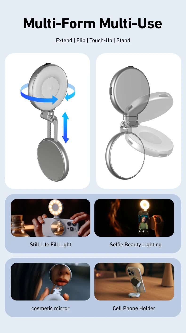 TELESIN Phone Camera Shoot Hand Grip Magnetic Smart Phone Holder Shooting Aid Remote Control Handle