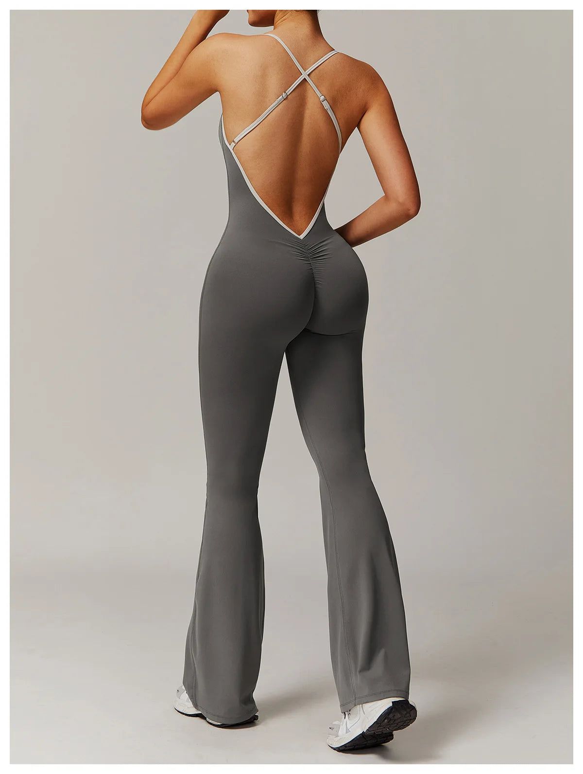 Yoga Set V Jumpsuit Gym Set Women Training Yoga Suit Sportswear Women Sports Jumpsuit Fitness Workout Bodysuits Sexy Back