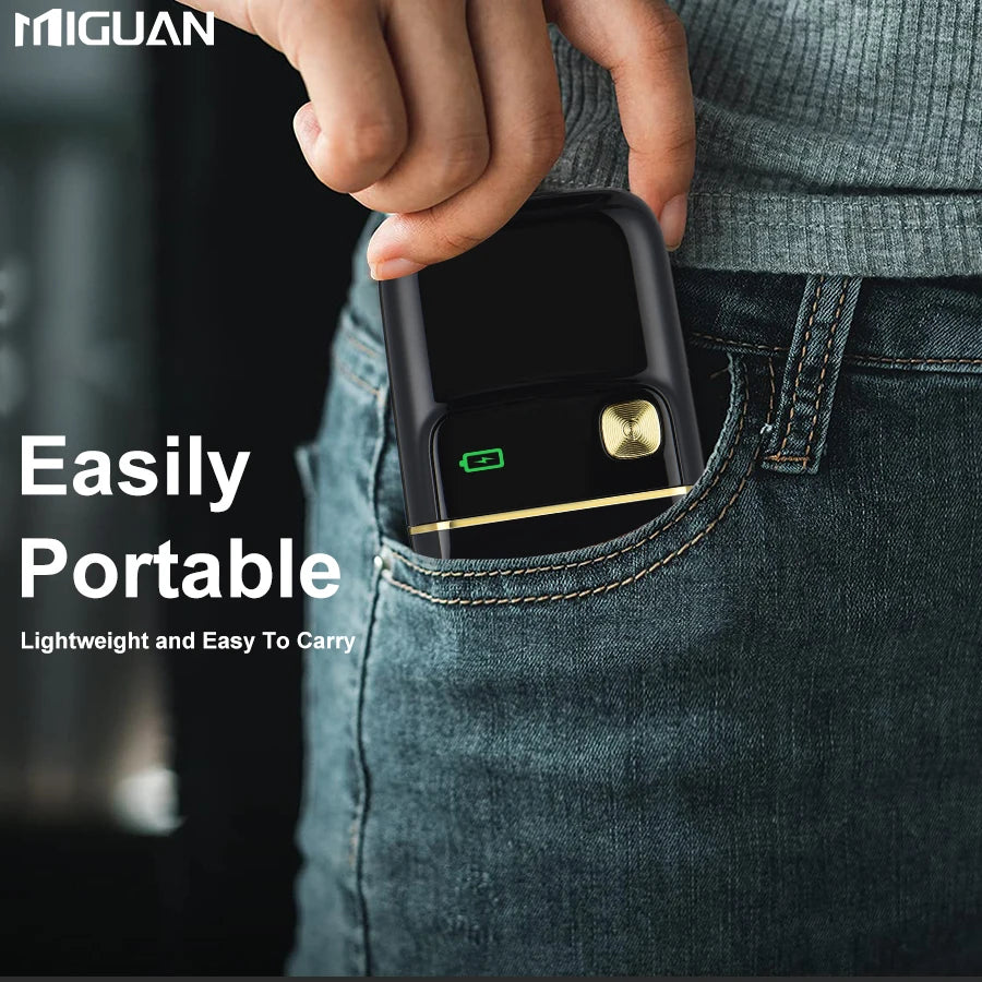 USB Rechargeable Electric Shaver - Reciprocating, Portable, Replaceable Foil, Black-Travel & Home Use，Men's Gift