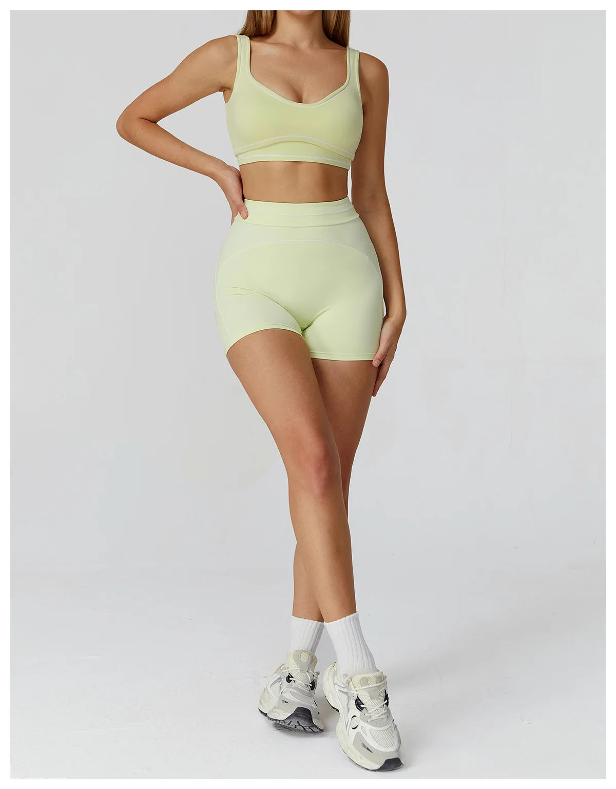 Yoga Set 2 Pieces Women Tracksuit Workout Outfits Fitness Sportswear Gym Clothes High Waist Leggings Sports Bra