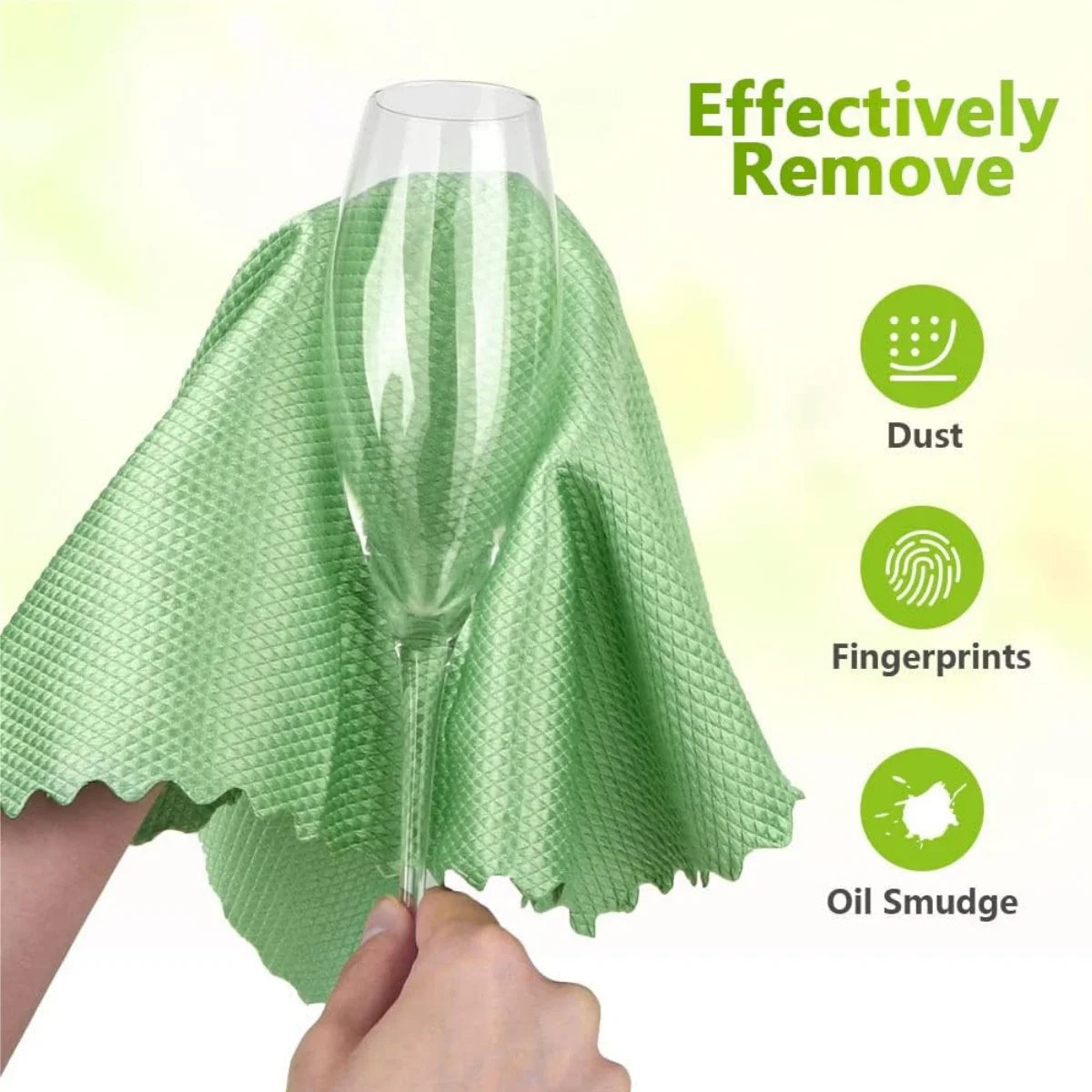 5/10PCS Microfiber Glass Cleaning Cloth Lint Free Quickly Clean Windows, Glasses, Windshields, Mirrors, Stainless Steel