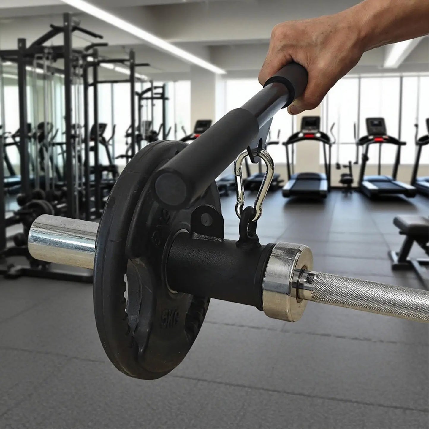 Fitness T Bar Barbell Sleeve Portable Landmine Bar Sleeve T Bar Rowing Hard Pull Sleeve Handle Puller Holder Fitness Equipment
