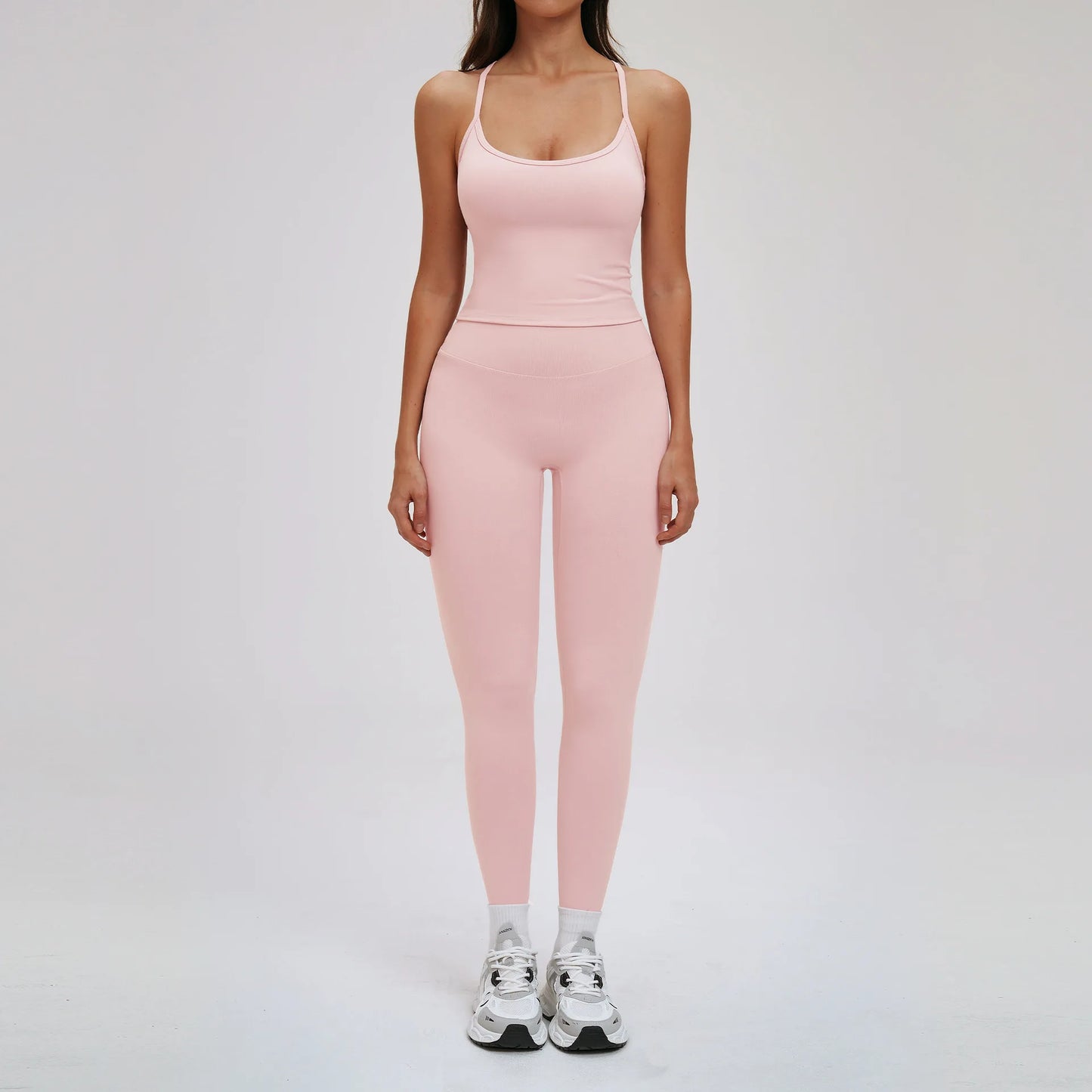 Yoga Set for Women 2026 Beauty Back Tight-Fitting Versatile Yoga Outfit Outdoor Running Sports Set