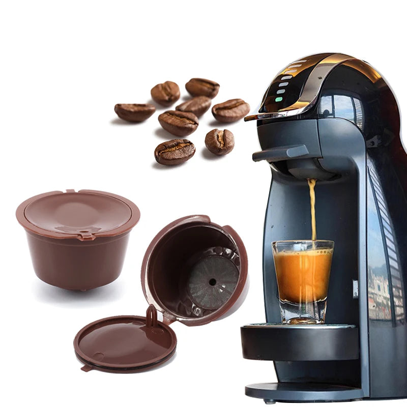 Reusable Coffee Capsule  Pods Filter Cup for Nescafe Dolce Gusto Refillable Cap For Coffee Powder Bean Cup