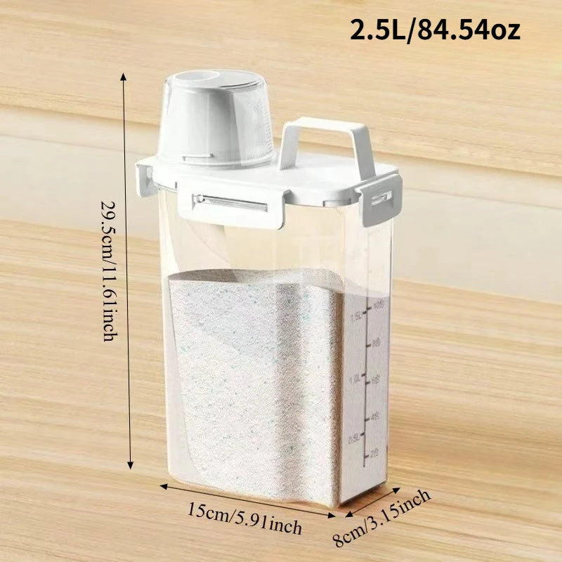 2.5L Covered Moisture-proof Sealed Storage Container - Used for Grain, Nut, Flour, Rice Food Storage Boxes