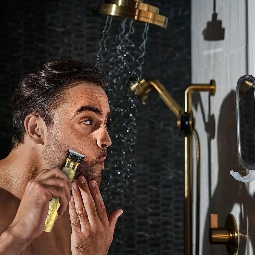 Cordless Hair Clippers Cordless Trimmers Kit Professional Grooming Tool for Daily Maintenance Post-Shower Travel Camping Sports