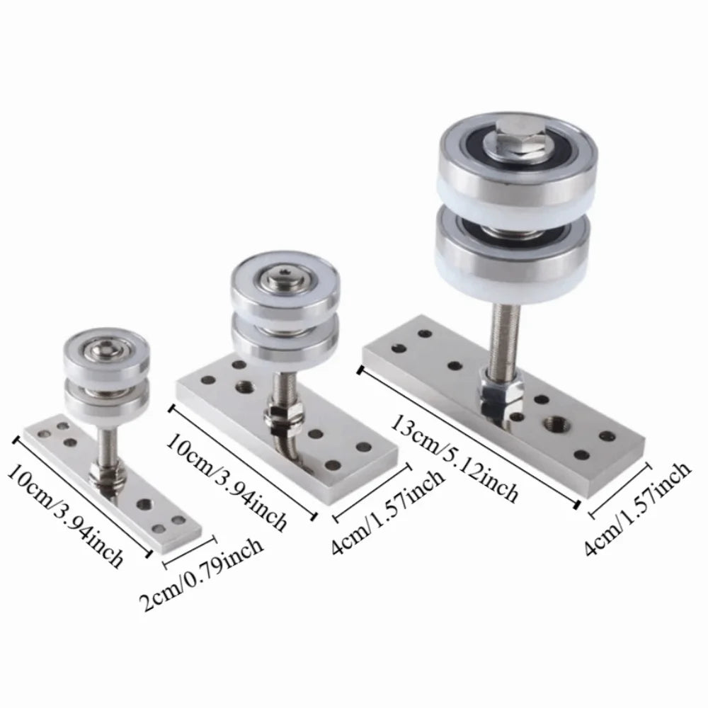 Heavy Duty Folding Door Pulley Silent Operation Durable Construction Hanging Wheel Universal Design High Load-Bearing