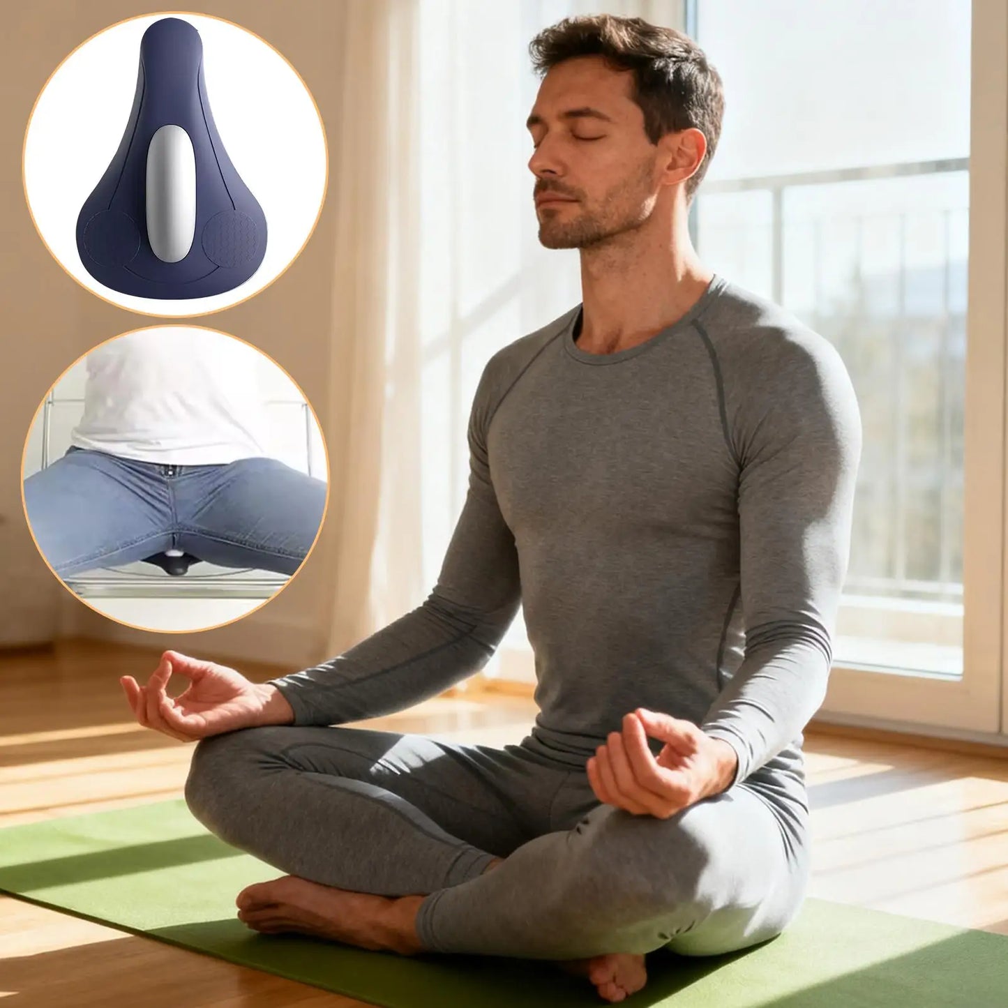 Electric Pelvic Floor Muscle Trainer Rechargeable Kegel Exerciser Massage Cushion Ergonomic Hip Strengthener Training Equipment