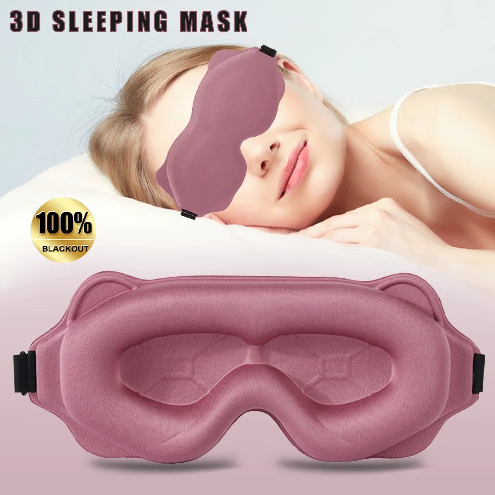 3D Sleeping Mask Block Out Light Soft Padded Sleep Mask