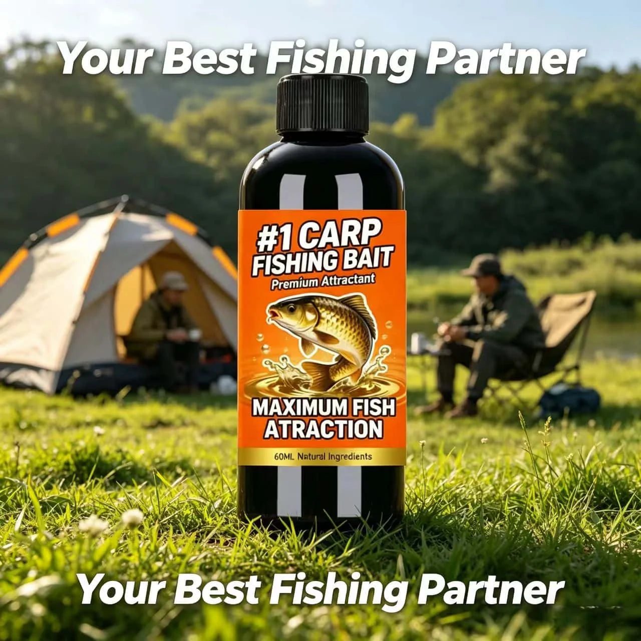 2026 New #1 CARP Fishing Bait Premium Attractant – Natural Ingredients 60ml for Maximum Fish Attraction, Top-Rated Carp Bait