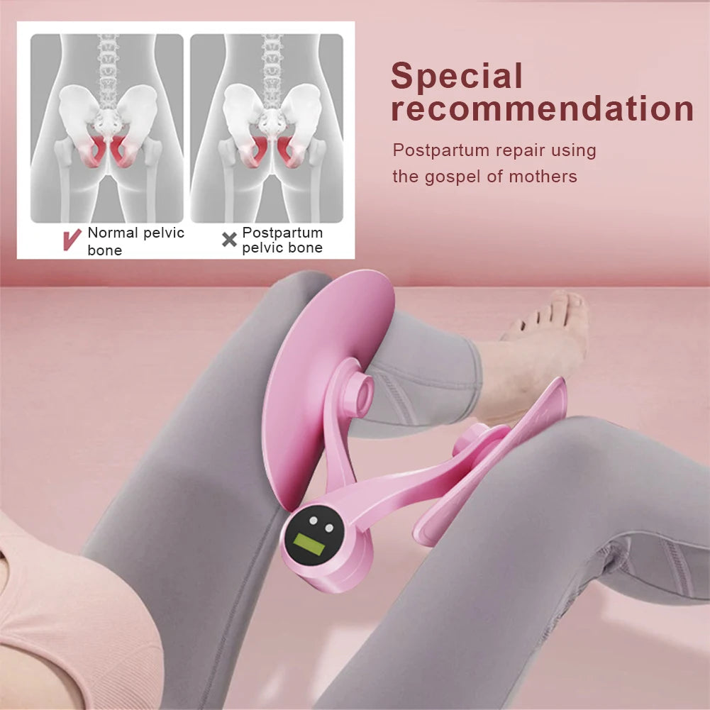 Pelvic Floor Muscle Trainer Hip Trainer Leg Trainers Kegel Strength Adjustable Leg Exerciser Clamp Inner Thigh Fitness Equipment