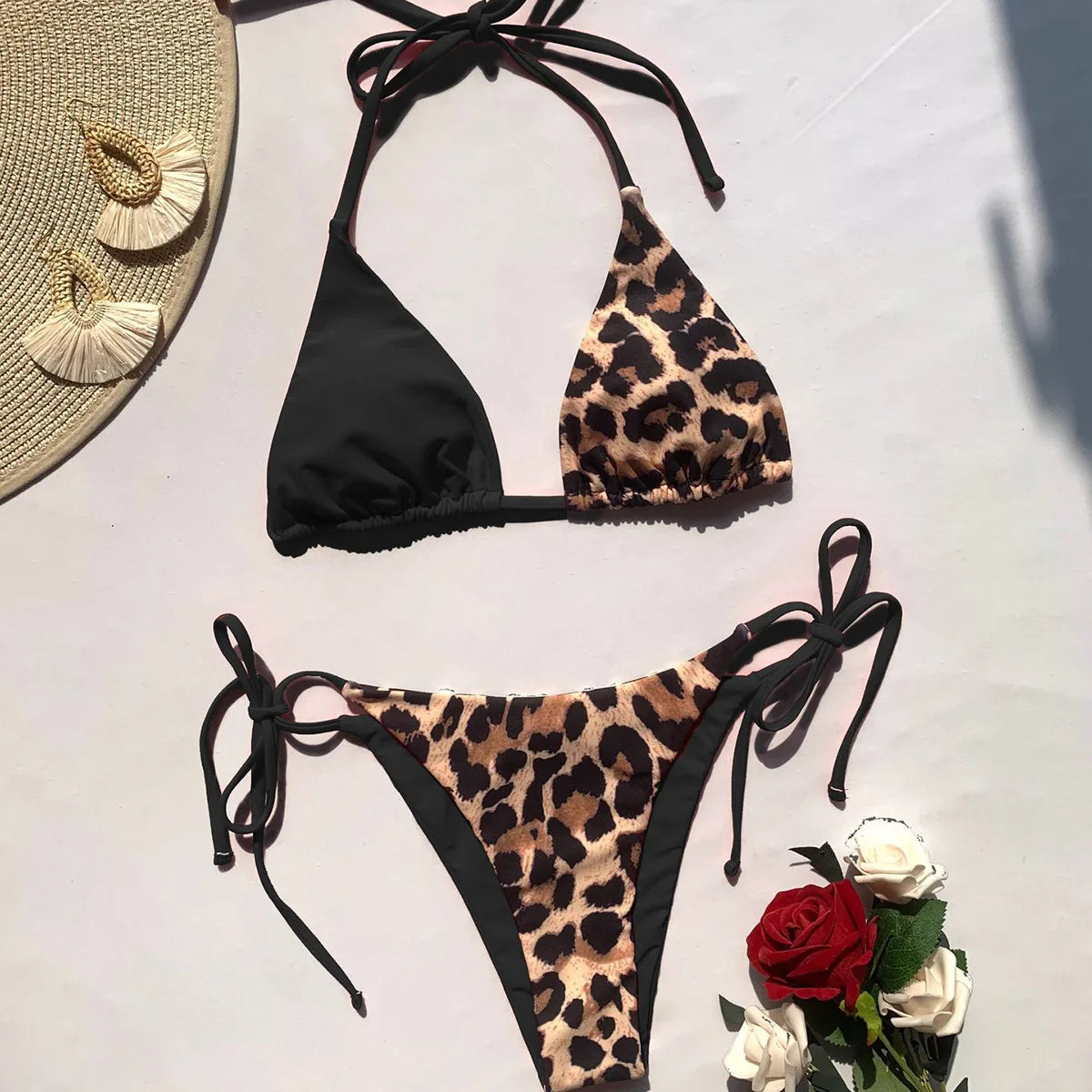Micro Bikini 2024 Sexy Brazilian Biquini Bikinis Set Leopard Women Swimsuit Female Swimwear Swimming Suit Beachwear Bathing Suit