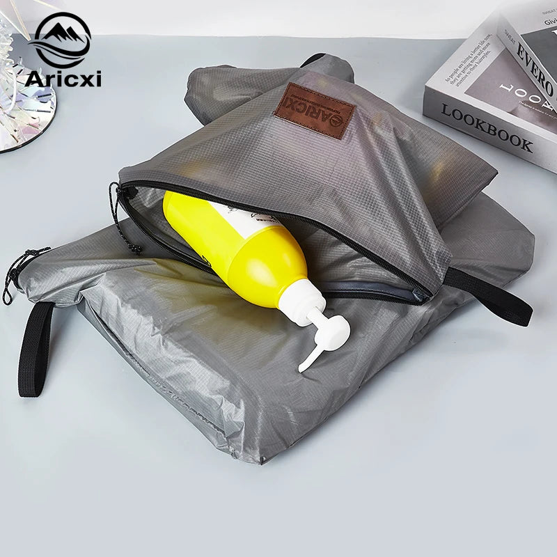 Arcixi Japanese-Style Organizer Pouch - 15D Silicone-Coated Nylon for Travel, Camping & Daily Essentials