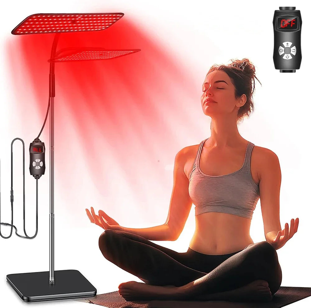 660nm 850nm Near Infrared Light Panel Red Light Lamp With Timer Face and Body Home Use