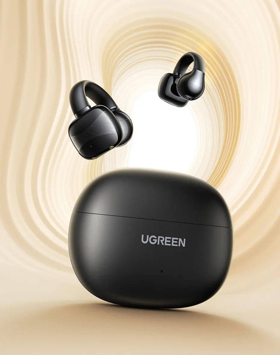 UGREEN Choice HiTune S3 Open Ear Clip Wireless Earbuds Bluetooth Sports Earphones Headphones in Mic with Earhooks & Ear Hook