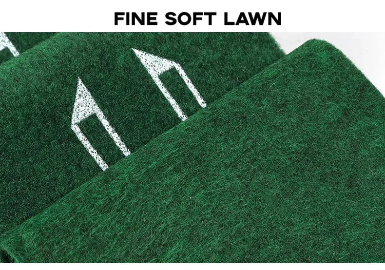 Portable Golf Practitioner Indoor and Outdoor Golf Putting Green Trainer Mat Mini Golf Green Putter Mat Portable For Home Office