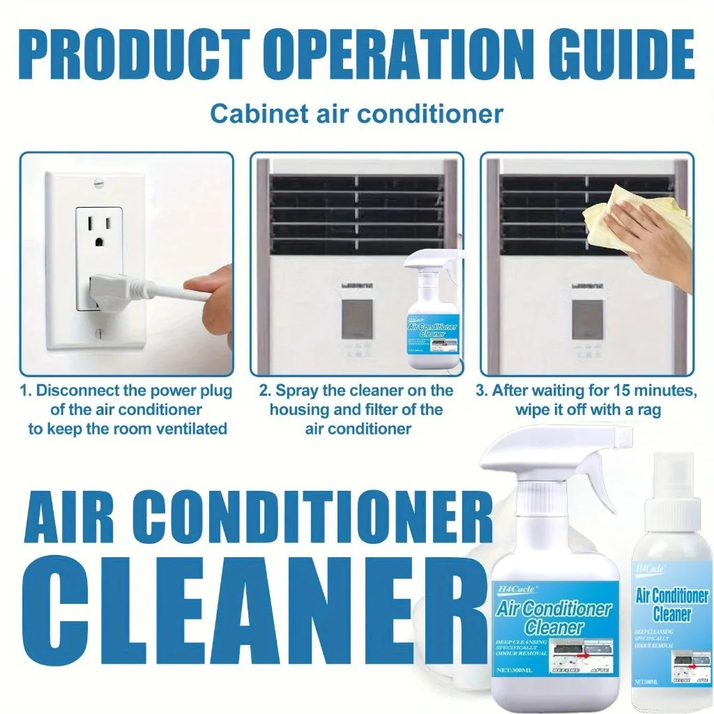 Air Conditioner Cleaning Spray Deeply Cleans Internal Dust Removes Odors Washing Deodorizer No Disassembly Washing