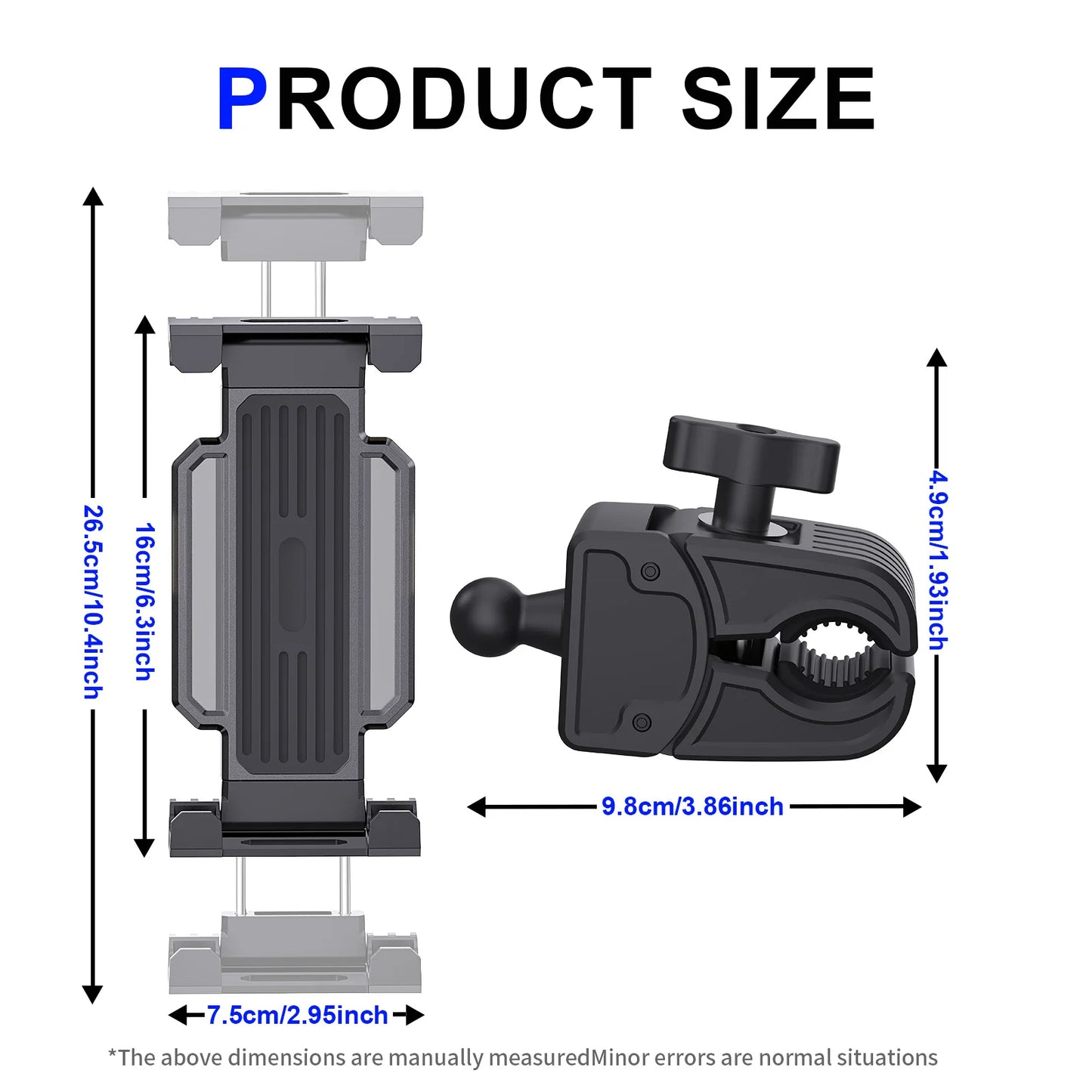 Portable 2 in1 Tablet Holder Indoor Gym Treadmill Handlebar Bracket Stand for 4-14" Mobile Phone Support Devices iPad Pro Air
