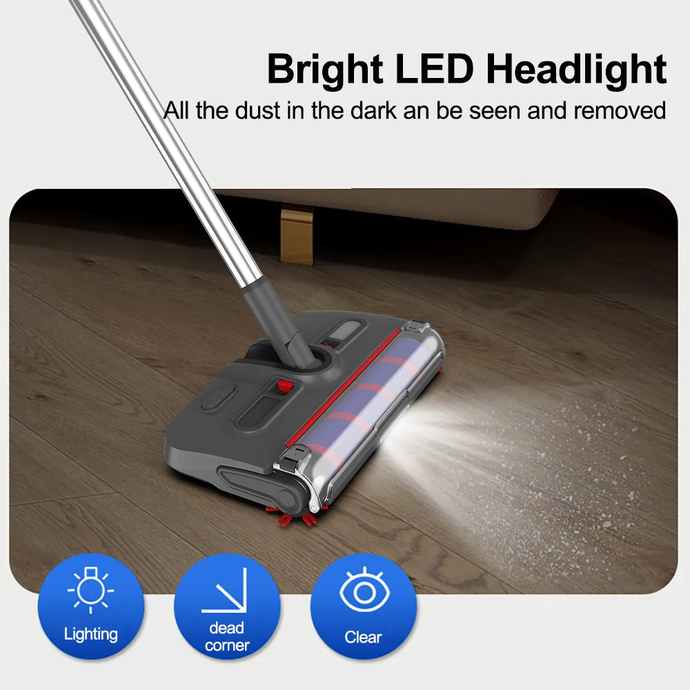 Automatic Sweeper Electric Cleaning Mop Pet Hair Sweeping Machine Cordless Hard Floor Cleaner USB Charging Electric Sweeping Mop