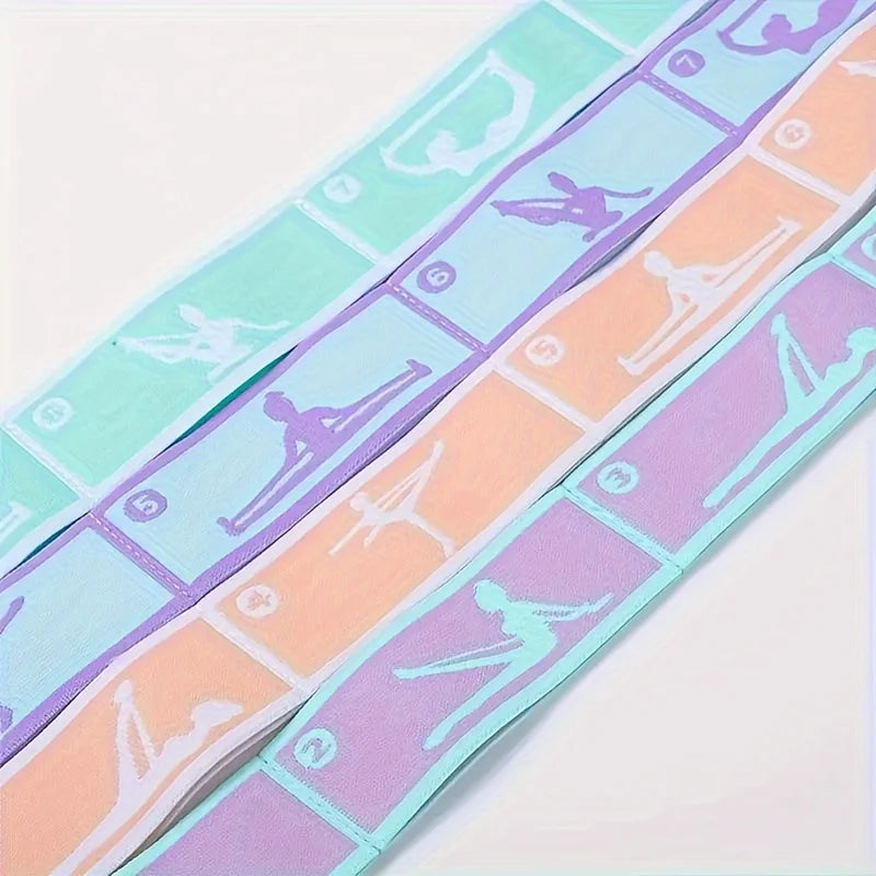 Yoga & Pilates Training Bands for Full-Body Workouts - Extra Thick Portable & Non-Slip Design for Home Gym Dance Studio & Travel
